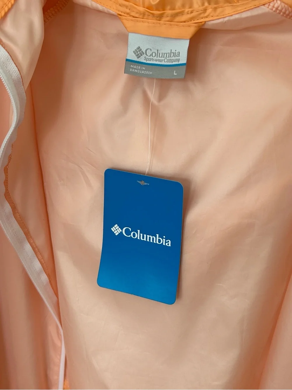 Columbia Flash Forward Orange Peach Lightweight Windbreaker
